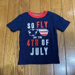 Carter's ❤️ Kid's Blue Short Sleeve T-Shirt Size 2T (PRE-LOVED)